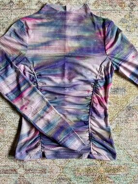 Anthropologie Double Layer Mesh Top